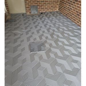 Square Grey Garage Tiles Matte Plastic Interlocking Garage Floor Tiles