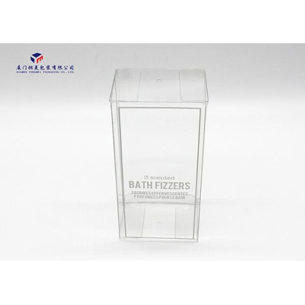 Bath Perfume PET Plastic Box Free Samples Offset Printing In White Color 17.8cm