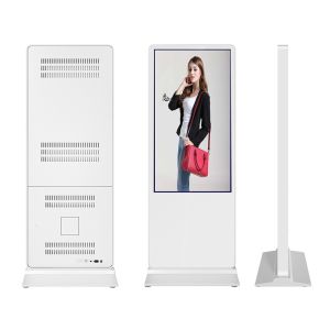 2020 55inch smart waterproof standing advertising system videoo player totem