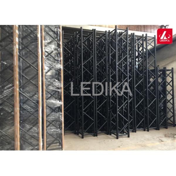 Quality Black Frame Aluminum Square Truss / Trade Show Or Event Truss Light Stand wholesale