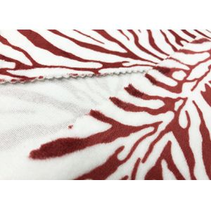 210GSM Polyester Velvet Fabric / Poly Fleece Fabric For Home Textile Zebra