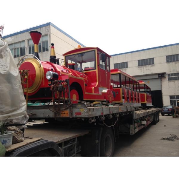 DC Motor 42 Seater Electric Trackless Train For Amusement Park / Shopping Malls