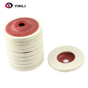 OEM Welcome Wool Felt Wheel Felt Polishing Flap Disc 4 Inch For Mirror Polishing