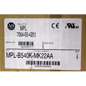 ALLEN-BRADLEY MPL-B540K-MJ22AA MP-Series MPL 480V AC Rotary Servo Motor