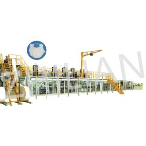 China Breathable Ultra Thin Adult Diaper Machine 200m / min on sale