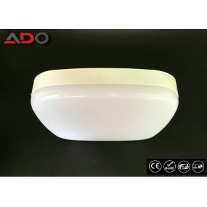 White Plastic Square IK10 4000K 20W LED Bulkhead Lamp