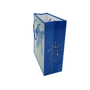 Cheap Offset Printing Coated Paper Bags With Handles For Gift &amp; Shopping for sale