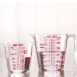 Heat Resistant 250ml measuring cup with handle for household