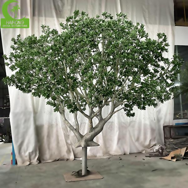 Factory Price Custom Large Green Ficus Tree Look Natural Fake Olive Tree