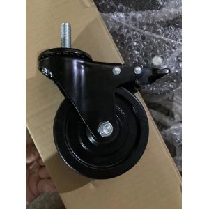 Replaceable Rolling Industrial Casters Threads 1-4 Inches Wide Heights 2-12