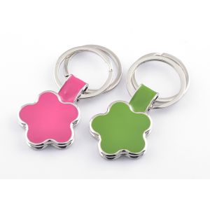 Customized Shape Engraved Metal Keychains Zinc Alloy Die Casting Process