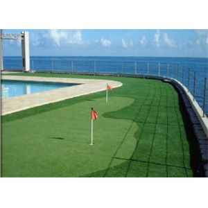Healthy Golf Artificial Grass , Synthetic Golf Turf Long Life Expectance