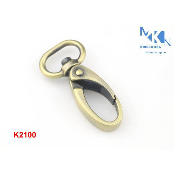 Quality Custom Swivel Clip Snap Hook , Metal Swivel Clasps Anti - Brass Color wholesale