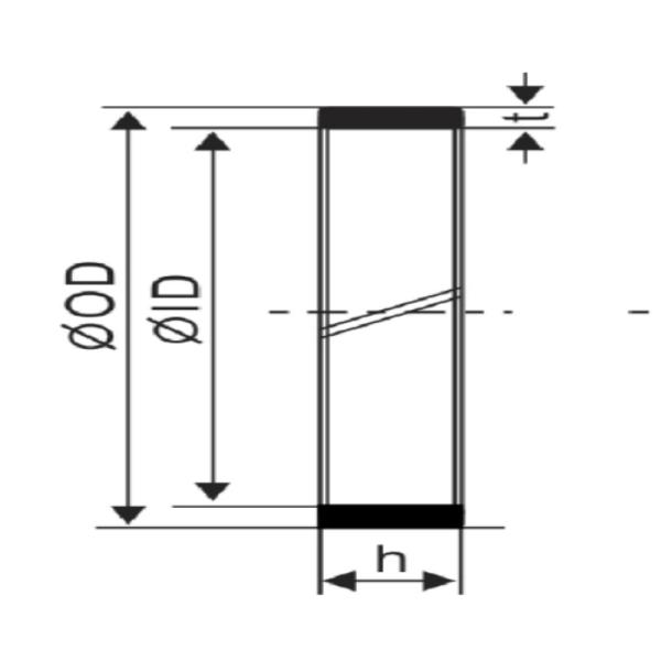 Phenolic Resin Piston And Rod Guide Ring Hydraulic Piston Seals Wear Ring FR Type