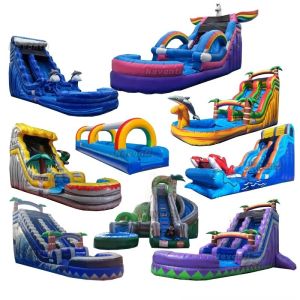 Customized Inflatable Bounce House Kids Jumper with Large Water Slide and