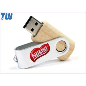 Bulk Classic Twister Wooden Cover 2GB Thumbdrives USB Storage Disk