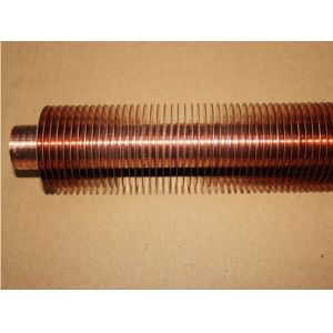 Heat Exchanging Copper Spiral Finned Tube With Extruding Process