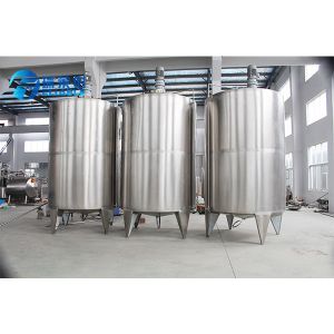 SUS 304 Silver Gray Beverage Mixing Machine For Juice Filling Capping