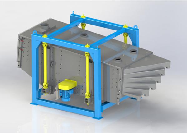 Double Deck Gyratory Screen Reciprocating Motion Mesh Cleaner Multi Deck