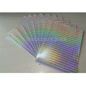 Destructive Security Hologram Stickers Eggshell Sticker Paper With Silver A4