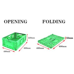 Custom Order Folding Crate for Convenient Transportation of Fruits and