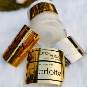 Waterproof Luxury Gold Foil Embossed Candle Jars Labels Sticker Adhesive