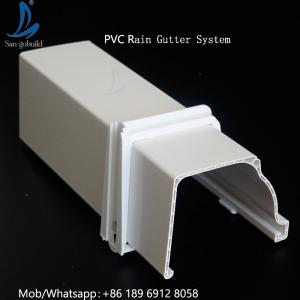 China Hot Selling Good Quality Custom Plastic Gutter, Roof PVC Gutter System, Cheap PVC Rain Gutter on sale
