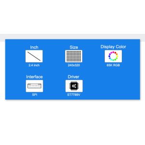 Polcd 4 Wire SPI Tft Lcd 2.4 Inch 240X320 Touch Screen Lcd with PCB board