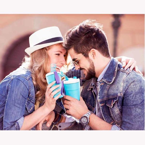 Custom Duckbilled 600ml Water Bottles Easy Carry For Sport Travel