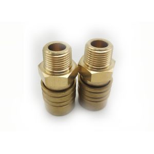 3/8" Hyd Quick Couplers Universal Type Brass Mold Quick Coupling With Viton Seal