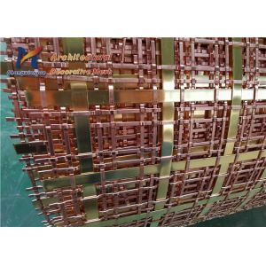 10mm Architectural Woven Wire Mesh Brass Copper Wire Mesh Screen