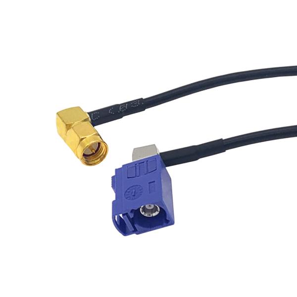 Quality SMA GPS Power Battery Cable 2M 5M Fakra C Male Right Angle Y Type Splitter wholesale