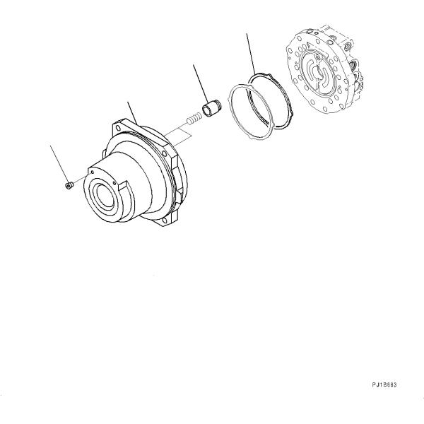 209-60-75101 2096075101 KBB044B-21006 For KOMATSU PC800-8E0 PC800SE-8E0 Excavator Travel Assembly Final Drive Travel Motor DRIVE GP-FINAL -WITH MOTOR