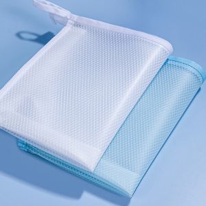 Sustainable Zipper Checkered Document Bag, Archives, Documents, Supplies, Bills,