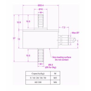 M5 Rod End Pull Load Cell 5kg Tension Load Cell 10kg Pull Sensor 20kg