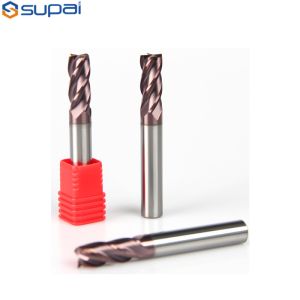 Tungsten Steel Square End Mill High Precision Aluminum Cutting Tools CNC Working