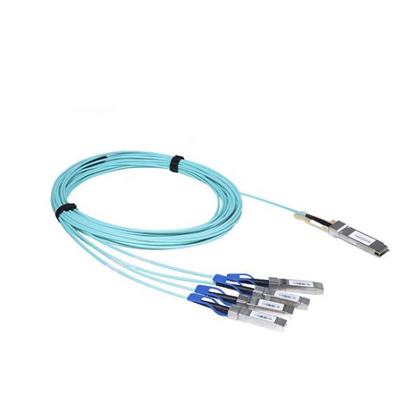 3m QSFP28 To 4x SFP28 100G Breakout Cable OM3 Active Optical