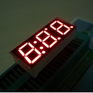 10mm Large Triple Digit Seven Segment Black Face Led Display