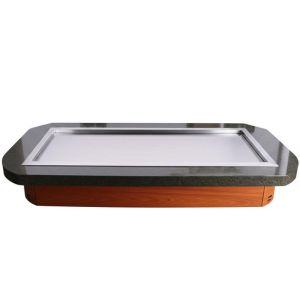 Customizable Bow-Shaped Teppanyaki Grill Table with Smoke Exhaust