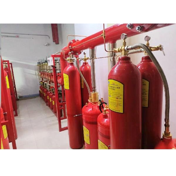 Lightweight FM200 Fire Suppression System 5.6Mpa Pipe Network System Low