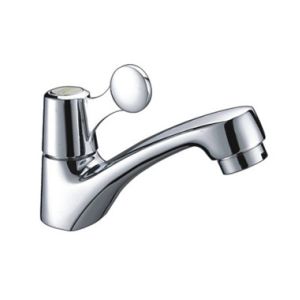 CE Durable Single Cold Water Taps / Brass Water Saving Ceramic Basin Faucet for