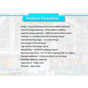 High- UBMD-750SY Gage Head for Precise Linear Displacement Measurement -55 C to