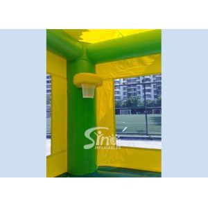 Big Outdoor Jungle Inflatable Boune Slide Combo with Water Pool and Palm Tree