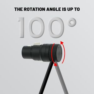 Alvin's Cables Rotatable Low-Profile XLR 3 Pin Male to Female Cable Original