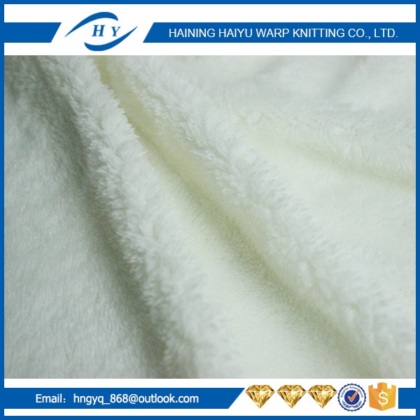 Professional Green Sherpa Suede Fabric By The Yard 75d/144f Yarn Count