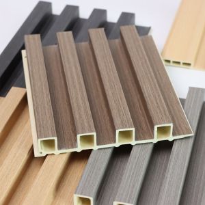 China High Quality Wooden Grain PVC Wpc Wall Panels Wall Decor Panel for Indoor Decoration on sale