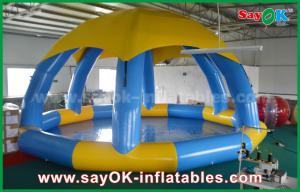 Cheap PVC DIA 5m Summer Inflatable Sports Games Inflatable Swimming Pool With Roof Cover for sale