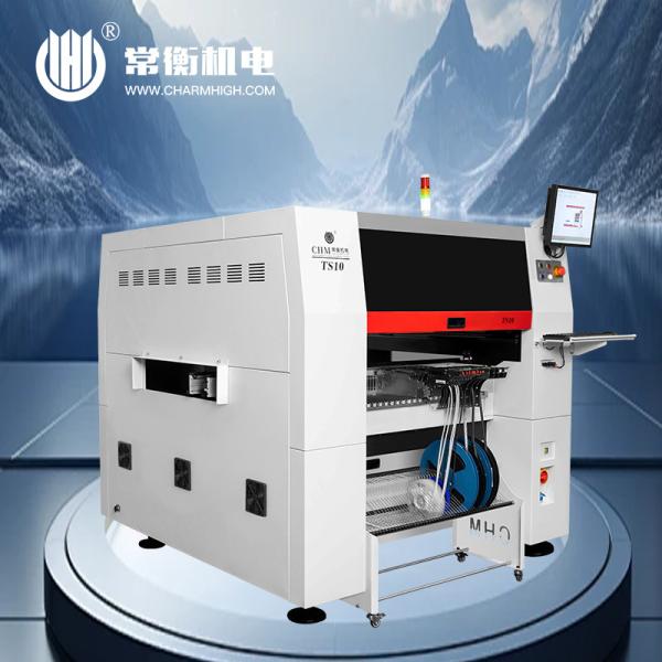 10-Head Precision SMT Pick And Place Machine With Vacuum Pump for QFP/ QFN/ BGA