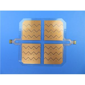 Double Layer Flexible PCB Built On Transparent PET with Immersion Gold and PI