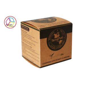 Large Brown Gift Box Recycled Material CMYK Pantone Printing OEM Service
